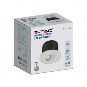 V-TAC VT-8005 Portalampada E27 con sensore di movimento infrarossi 360°  colore bianco (MAX