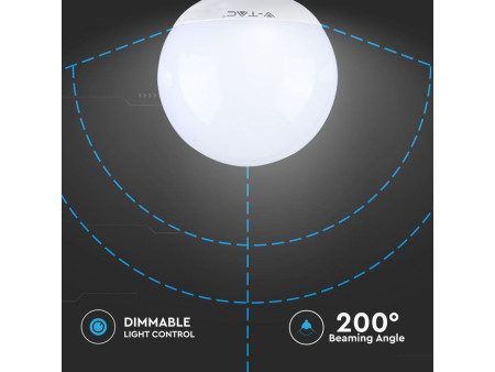 SKU 7194 VT-1884D V-TAC Lampadina LED E27 13W G120 4000K Dimmerabile