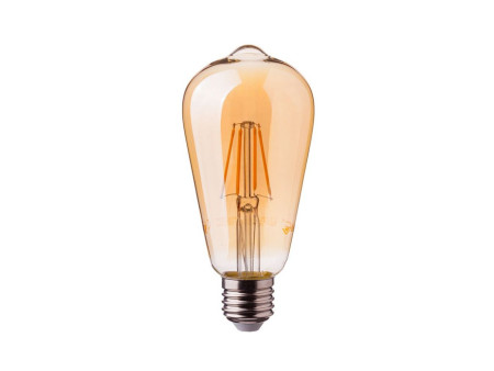 SKU 4361 VT-1964 V-TAC Lampadina LED E27 4W ST64 Filamento Ambrato 2200K