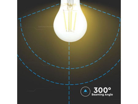 SKU 4412 VT-1981 V-TAC Lampadina LED E27 10W A67 Filamento 6400K