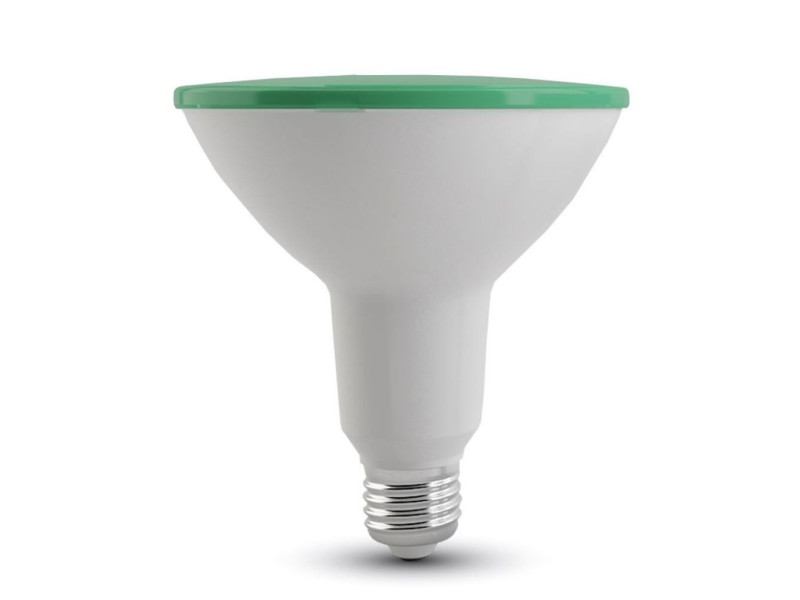 SKU 4418 VT-1125 V-TAC Lampadina LED E27 15W PAR38 Colore Verde IP65