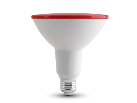SKU 4419 VT-1125 V-TAC Lampadina LED E27 15W PAR38 Colore Rosso IP65