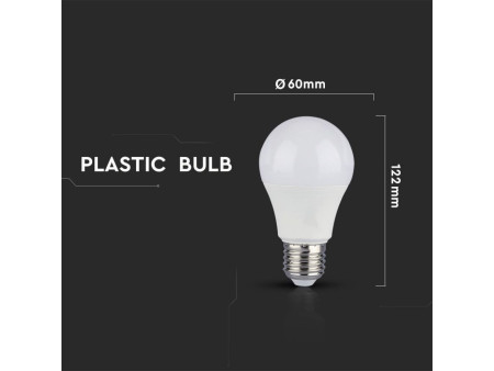 SKU 4447 VT-2011 V-TAC Lampadina LED E27 9W A60 3 Step Dimmerabile 2700K