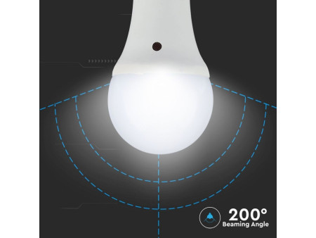 SKU 4459 VT-2016 V-TAC Lampadina LED E27 9W A60 con Sensore Crepuscolare 2700K