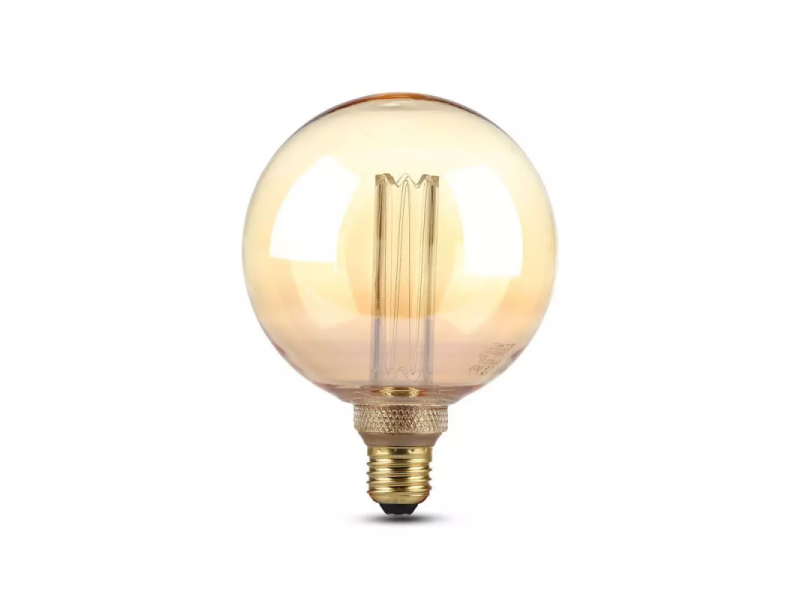 SKU 4473 VT-1956 V-TAC Lampadina LED E27 4W G125 Filamento Ambrato 2200K