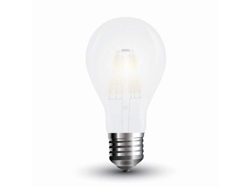 SKU 4480 VT-1935 V-TAC Lampadina LED E27 6W A60 Filamento Satinato 2700K