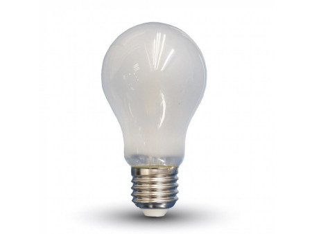 SKU 44801 VT-1935C V-TAC Lampadina LED E27 6W 110LM/W A60 Filamento Satinato 2700K