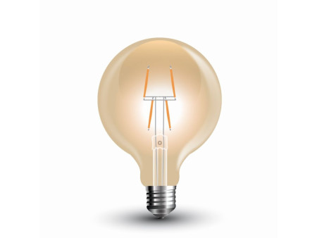 SKU 7148 VT-2004 V-TAC Lampadina LED E27 4W G80 Filamento Ambrato 2200K