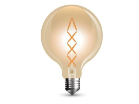 SKU 7149 VT-2018 V-TAC Lampadina LED E27 8W G125 Filamento Ambrato 2200K