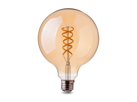SKU 7217 VT-2075 V-TAC Lampadina LED E27 5W G95 Filamento Ambrato 2200K