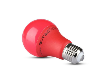 SKU 7341 VT-2000 V-TAC Lampadina LED E27 9W A60 Colore Rosso