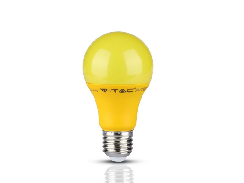 SKU 7342 VT-2000 V-TAC Lampadina LED E27 9W A60 Colore Giallo
