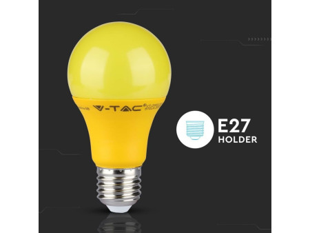 SKU 7342 VT-2000 V-TAC Lampadina LED E27 9W A60 Colore Giallo