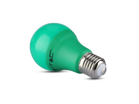 SKU 7343 VT-2000 V-TAC Lampadina LED E27 9W A60 Colore Verde
