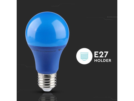 SKU 7344 VT-2000 V-TAC Lampadina LED E27 9W A60 Colore Blu