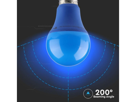 SKU 7344 VT-2000 V-TAC Lampadina LED E27 9W A60 Colore Blu