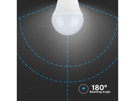 SKU 7364 VT-2176 V-TAC Lampadina LED E27 5,5W G45 6400K (Box 3 pezzi)
