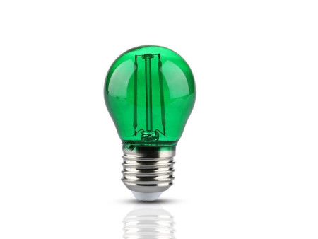 SKU 7411 VT-2132 V-TAC Lampadina LED E27 2W G45 Filamento Colore Verde