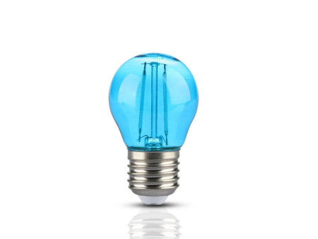 SKU 7412 VT-2132 V-TAC Lampadina LED E27 2W G45 Filamento Colore Blu
