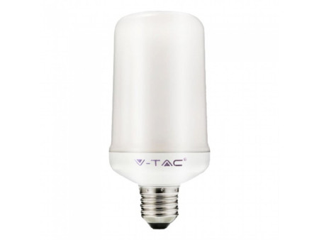 SKU 7426 VT-2135 V-TAC Lampadina LED E27 4W Tubolare Effetto Fiamma 1800K
