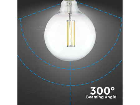 SKU 7453 VT-2143 V-TAC Lampadina LED E27 12,5W G125 Filamento 2700K