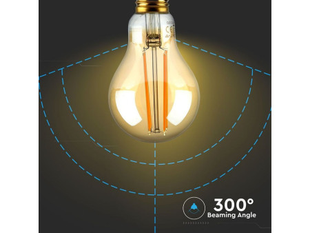 LAMPADINA LED GOCCIA 12.5W E27 A70 2200K AMBRA