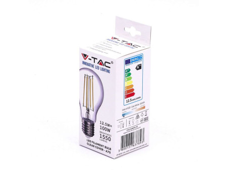 SKU 7459 VT-2133 V-TAC Lampadina LED E27 12,5W A70 Filamento 4000K