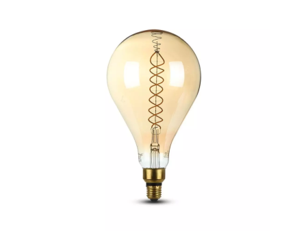 SKU 7461 VT-2138D V-TAC Lampadina LED E27 8W A165 Filamento 2000K Dimmerabile