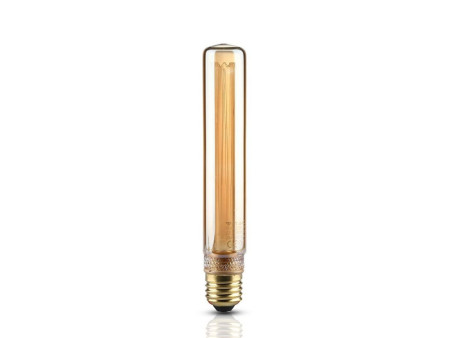 LAMPADINA LED T30 TUBOLARE 2W E27 1800K AMBRA TRASPARENTE