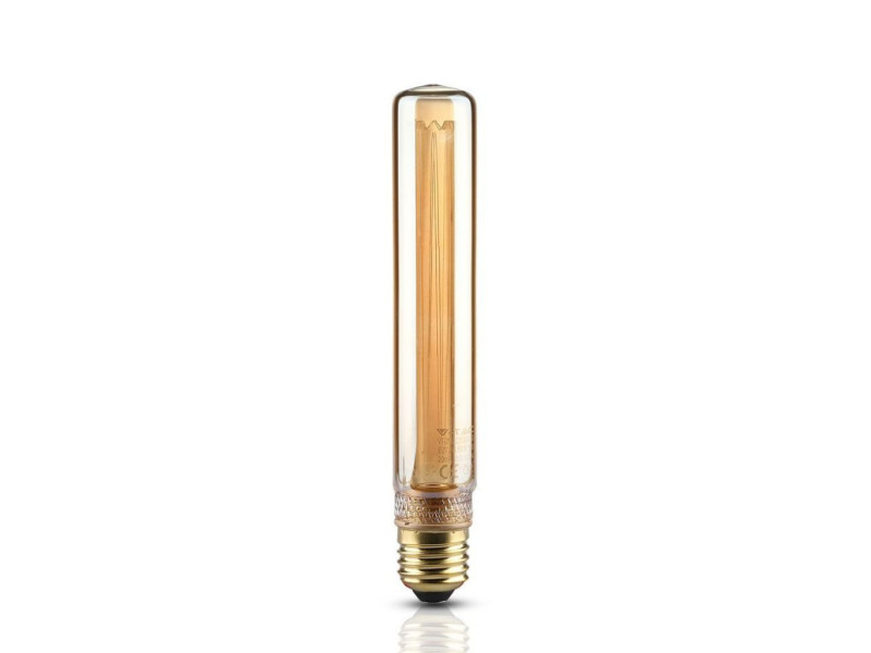LAMPADINA LED T30 TUBOLARE 2W E27 1800K AMBRA TRASPARENTE