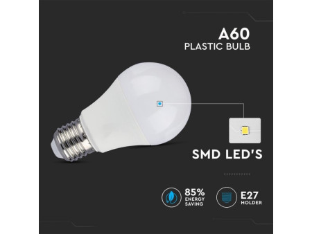 SKU 7483 VT-2212 V-TAC Lampadina LED E27 12W A60 4000K CRI95
