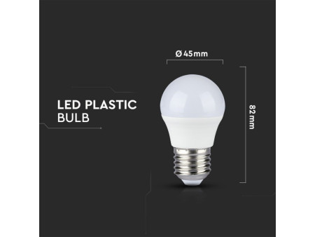SKU 7491 VT-2216 V-TAC Lampadina LED E27 5,5W G45 2700K CRI95