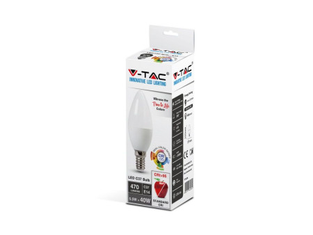 SKU 7494 VT-2226 V-TAC Lampadina LED E14 5,5W Candela 2700K CRI95