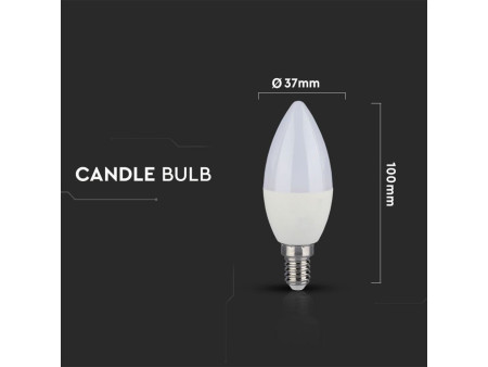 SKU 7494 VT-2226 V-TAC Lampadina LED E14 5,5W Candela 2700K CRI95