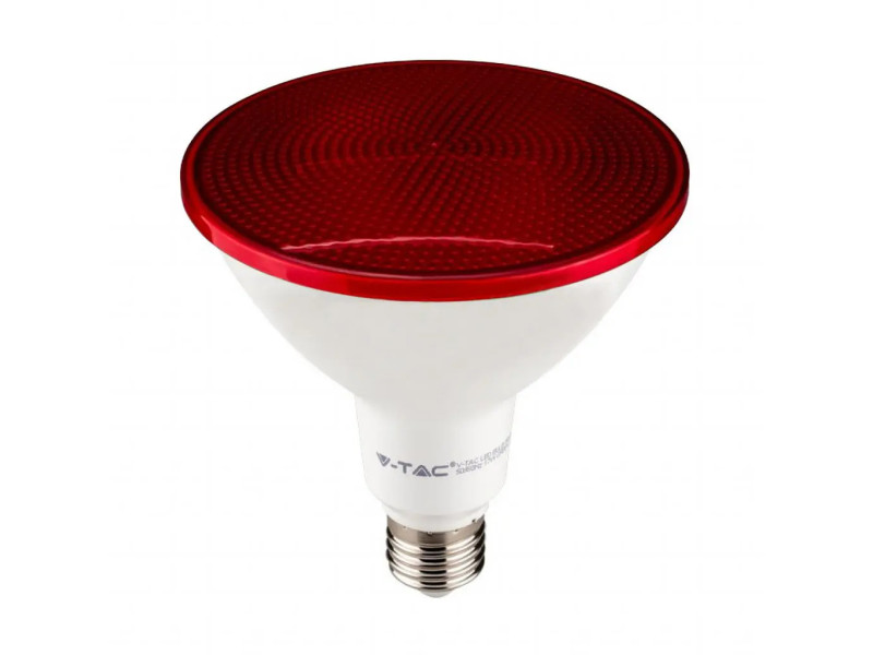 SKU 92065 VT-1227 V-TAC Lampadina LED E27 17W PAR38 Colore Rosso