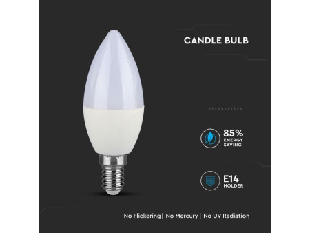 SKU 112 VT-268 V-TAC PRO Lampadina LED Chip Samsung E14 7W Candela 4000K