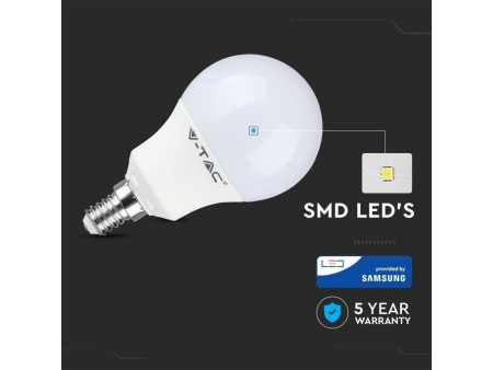 SKU 115 VT-269 V-TAC PRO Lampadina LED Chip Samsung E14 9W A60 4000K