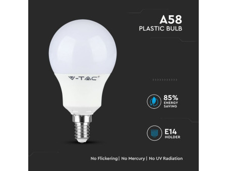 SKU 116 VT-269 V-TAC PRO Lampadina LED Chip Samsung E14 9W A58 6400K