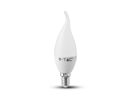 SKU 119 VT-258 V-TAC PRO Lampadina LED Chip Samsung E14 5,5W Candela a Fiamma 6400K