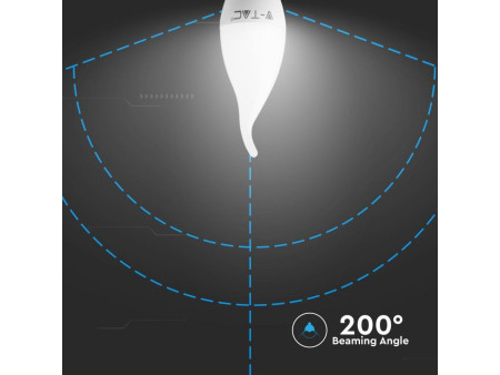 SKU 118 VT-258 V-TAC PRO Lampadina LED Chip Samsung E14 5,5W Candela a Fiamma 4000K