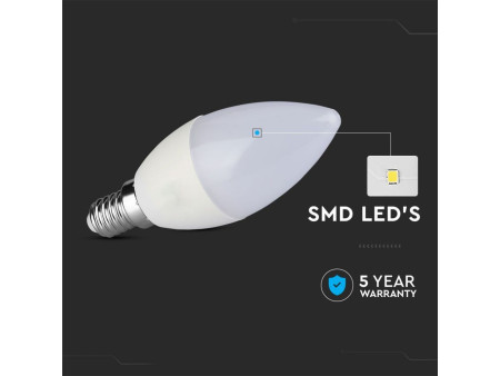 SKU 20045 VT-293D V-TAC PRO Lampadina LED Chip Samsung E14 5,5W a Candela 3000K Dimmerabile