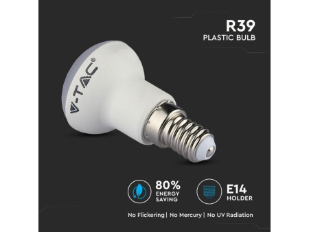 SKU 212 VT-239 V-TAC PRO Lampadina LED Chip Samsung E14 3W R39 6400K