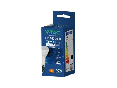 SKU 211396 VT-250 V-TAC PRO Lampadina LED Chip CREE E14 4.8W R50 4000K
