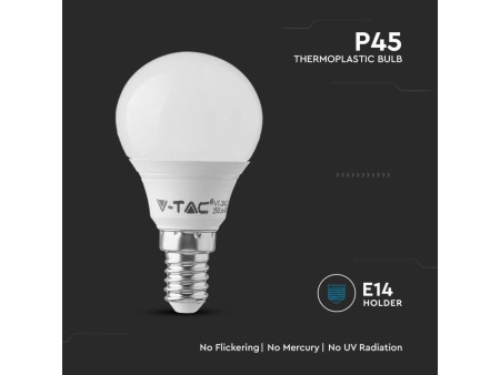 SKU 21168 VT-236 V-TAC PRO Lampadina LED Chip Samsung E14 4,5W P45 3000K