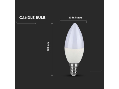SKU 21171 VT-226-N V-TAC PRO Lampadina LED Chip Samsung E14 5,5W Candela 3000K