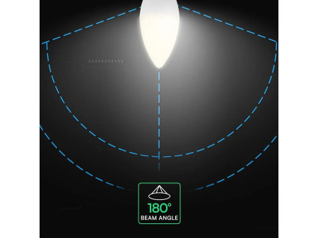 SKU 2120186-6 VT-293D V-TAC PRO Lampadina LED Chip CREE E14 5,5W Candela 4000K Dimmerabile