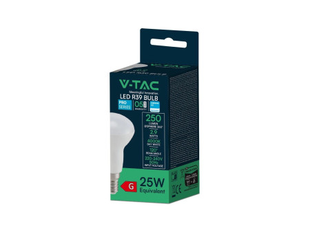 SKU 21212 VT-232-N V-TAC PRO Lampadina LED Chip Samsung E14 3W R39 6500K