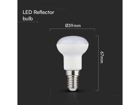 SKU 21211 VT-239-N V-TAC PRO Lampadina LED Chip Samsung E14 2.9W R39 4000K