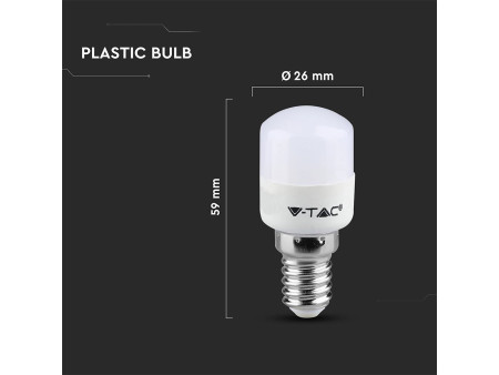 SKU 212341 VT-202-N-N V-TAC Lampadina LED E14 2W ST26 3000K