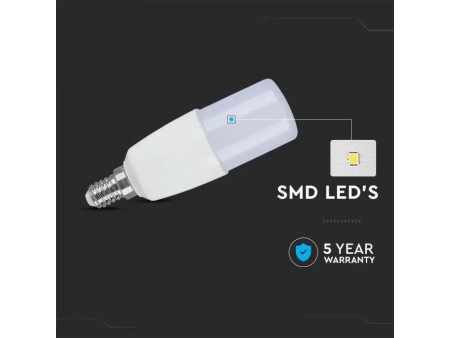 SKU 21269 VT-248 V-TAC PRO Lampadina LED Chip Samsung E14 7,5W T37 6500K